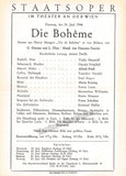 Vienna State Opera Program Lot 1946