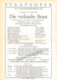 Vienna State Opera Program Lot 1946