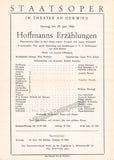 Vienna State Opera Program Lot 1946
