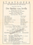 Vienna State Opera Program Lot 1946