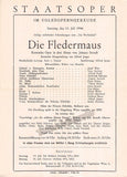 Vienna State Opera Program Lot 1946