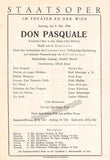 Vienna State Opera Program Lot 1946