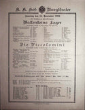 Vienna Theater Playbills - Large Lot 1875-1930