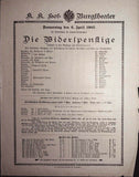 Vienna Theater Playbills - Large Lot 1875-1930