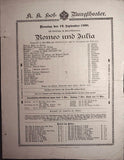 Vienna Theater Playbills - Large Lot 1875-1930