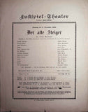 Vienna Theater Playbills - Large Lot 1875-1930