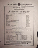 Vienna Theater Playbills - Large Lot 1875-1930