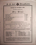 Vienna Theater Playbills - Large Lot 1875-1930