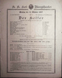 Vienna Theater Playbills - Large Lot 1875-1930