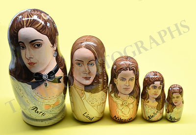 Famous Sopranos - Hand-Made Matryoshka Dolls with 5 Pieces