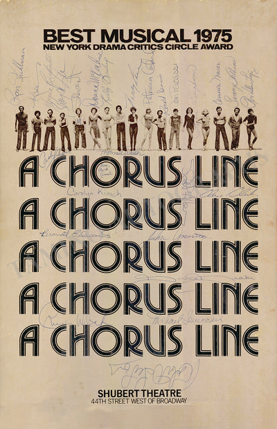 A Chorus Line - Signed Original Poster