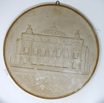 Academie de la Musique - Commemorative Plate 1875