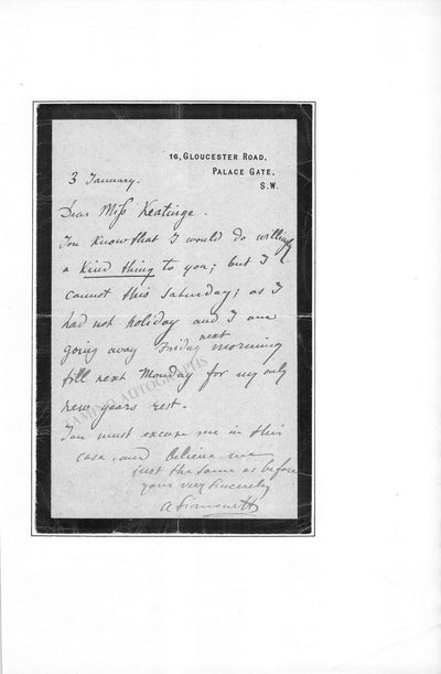 Simonetti, Achille - Autograph Letter Signed