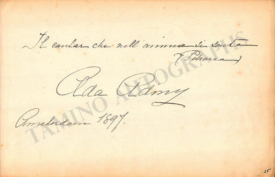 Opera Singers - Lot of 27 Signed Album Pages