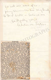 Kemble, Adelaide - Autograph Letter Signed 1875
