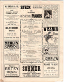 Patti, Adelina - Concert Program Carnegie Hall 1903