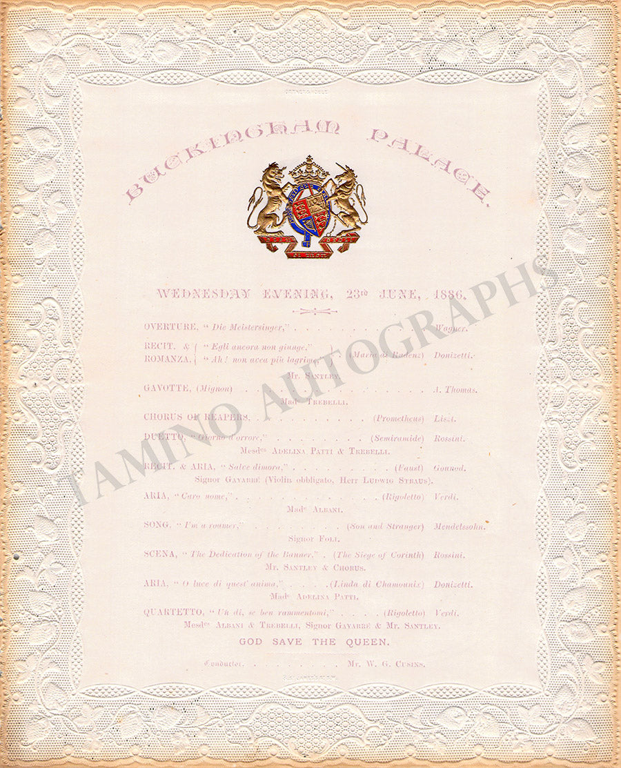 Autographs Text Adelina Patti Autograph Text Quote Signed – Tamino