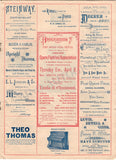 Patti, Adelina - Concert Program Chicago 1885