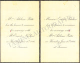 Patti, Adelina - Wedding Announcement 1886