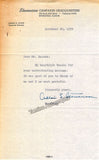 Stevenson, Adlai - Typed Note Signed 1952