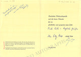Rott, Adolf - Signed Photograph & Program