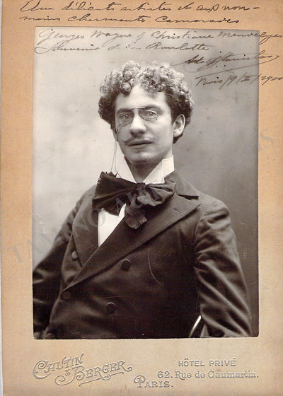 Stanislas, Adolf - Signed Cabinet Photo 1900