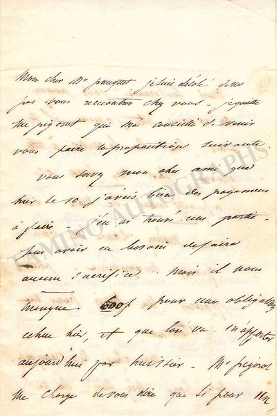 Laferriere, Adolphe - Autograph Letter Signed