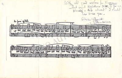 Boult, Adrian - Signed Card 1912