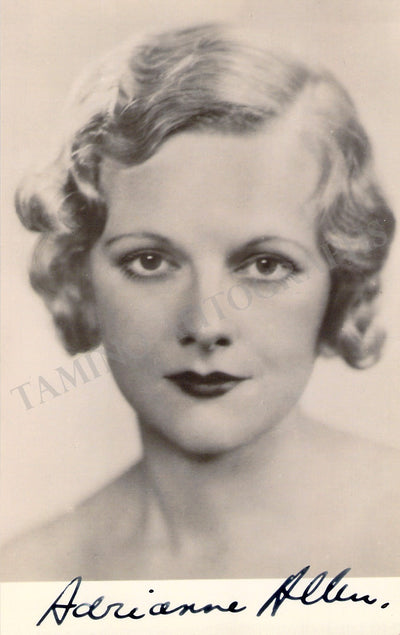 Allen, Adrianne - Signed Photograph