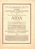 Mascagni, Pietro - Performance Program Aida 1924