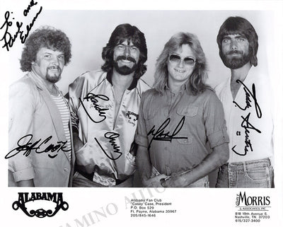 Alabama - Photograph Signed by All Four Members