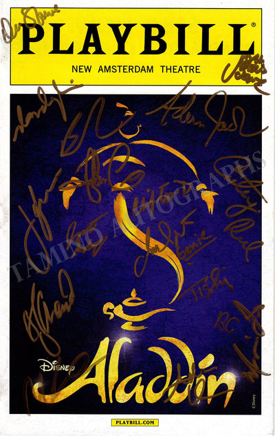 Aladdin - Signed Broadway Playbill