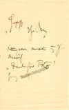 Berg, Alban - Autograph Note Signed