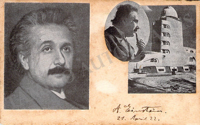 Einstein, Albert - Signed Card 1922