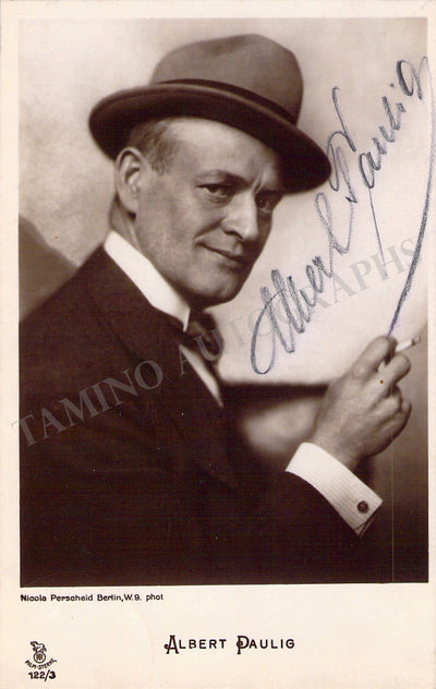 Paulig, Albert - Signed Photograph