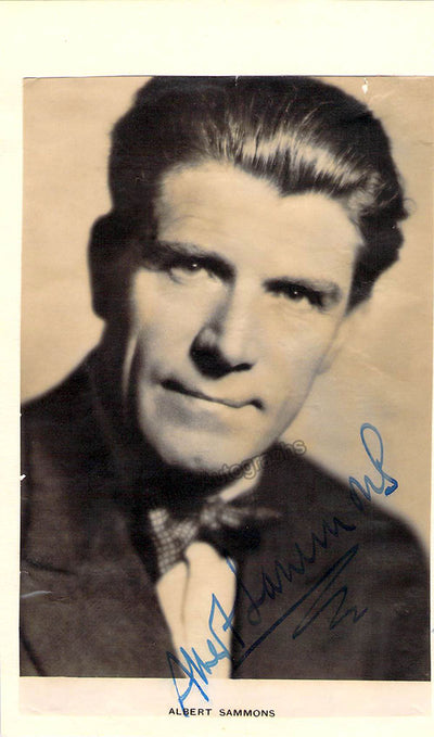 Sammons, Albert - Signed Card