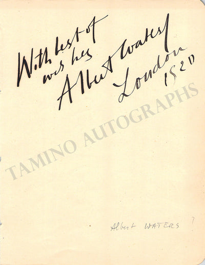 Opera Singers - Set of 8 Signed Album Pages