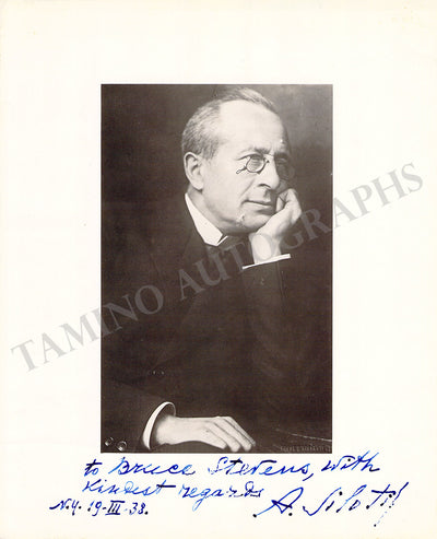 Siloti, Alexander - Signed Photograph 1938