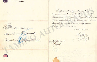 Lvov, Alexei - Autograph Note Signed