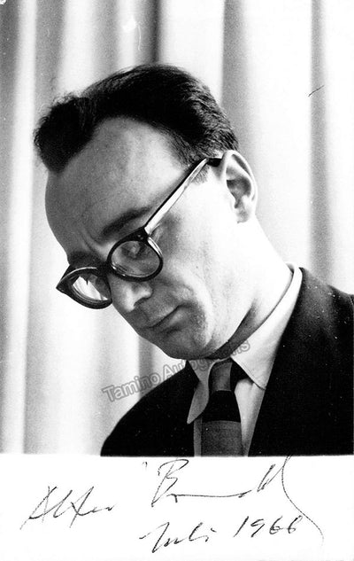 Brendel, Alfred - Signed Photograph 1966