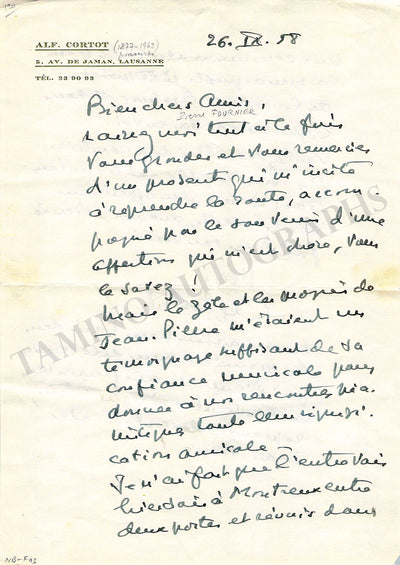 Signed Letter (1958)