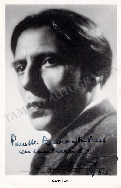 Cortot, Alfred - Signed Photograph 1950