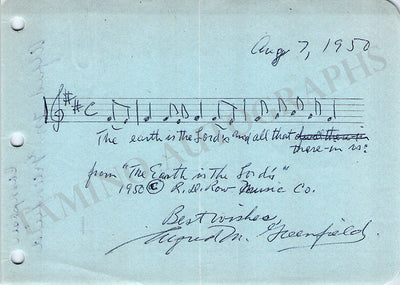 Alfred M. Greenfield (1950)