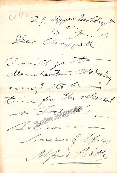 Piatti, Alfredo - Autograph Note Signed