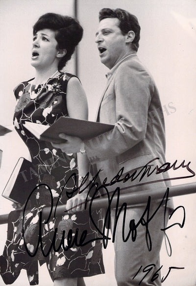 Moffo, Anna - Kraus, Alfredo - Signed Photograph in Rehearsal 1965