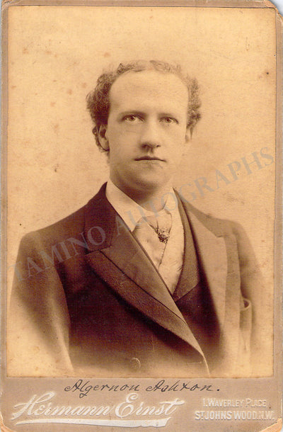 Ashton, Algernon - Signed Cabinet Photo 1896