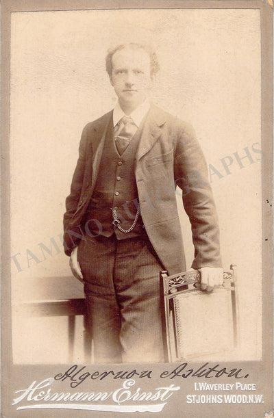 Ashton, Algernon - Signed Cabinet Photo 1898
