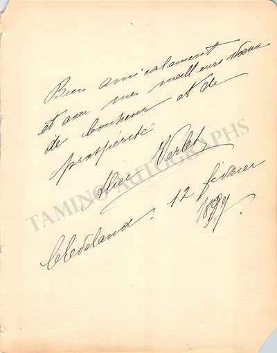 Verlet, Alice - Signed Album Page 1897
