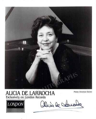 De Larrocha, Alicia - Signed Photograph
