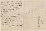 Vallandri, Aline - Autograph Letter Signed 1911